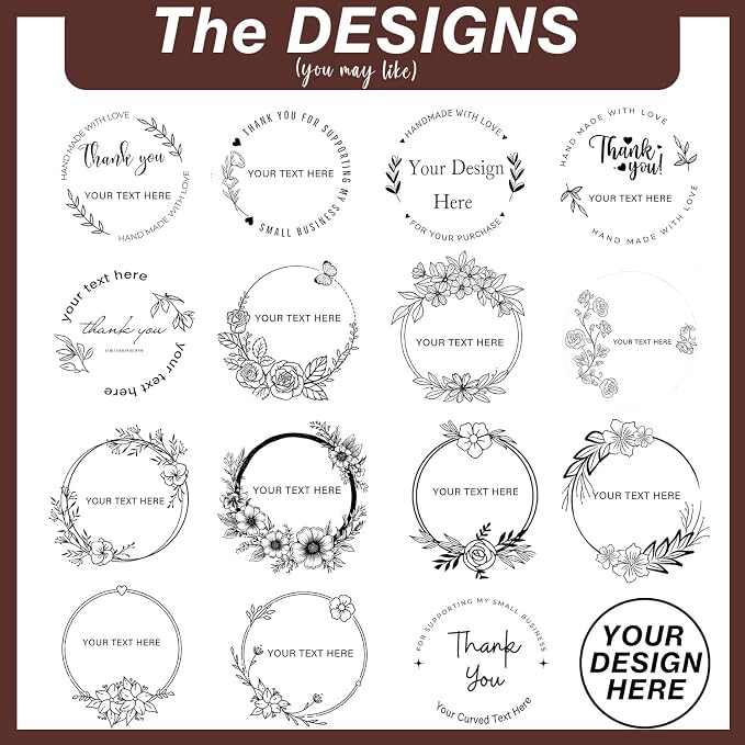 Custom Round Stickers,Custom Waterproof Vinyl Labels,Personalized Made with Love Stickers for Small Business Packaging, Wedding Favors, Branding-0.75-10inch (50-1000 pcs)