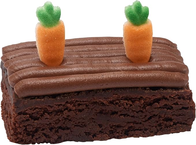 Lucks Dec-Ons Decorations Molded Sugar/Cup-Cake Topper, Medium Carrot, 1.25 Inch, 231 Count