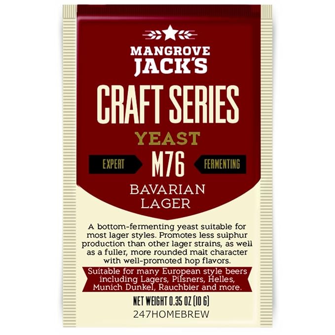 10x Mangrove Jack’s Craft Series Yeast M76 Bavarian Lager (10g)