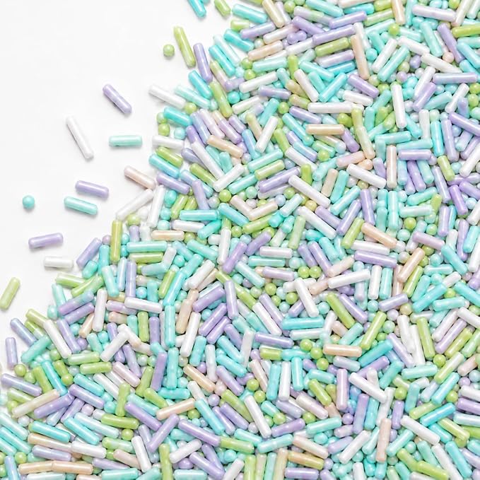 Confect Rainbow Sprinkles I Custom Blend Jimmes I Multicolor Decorative Toppings for Baking I Cake and Cupcake Decorations | Vegan, Gluten-Free, Nut-Free, Palm Oil-Free -4.2Oz (Fiesta Fun)