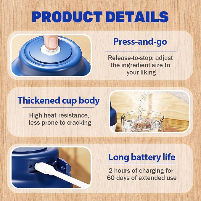 Electric Garlic Chopper, 2026 Mini Food Processor & Food Chopper for Kitchen, Portable Cordless Electric Garlic Crusher with 6 Stainless Steel Blades, Small Mincer for Onion Spices, Purple, 250ML