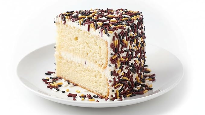 NCS Washington Game Day Burgundy, Black, White & Gold Jimmies Edible Sprinkles – Cupcake, Cake & Cookie Decorations, 7 oz
