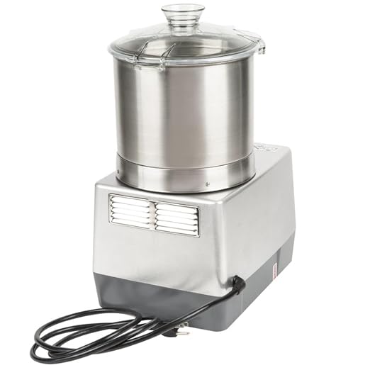 Robot Coupe R401B Food Processor 1245-00127, 4.5 Qt Stainless Steel Bowl, Single-Speed Commercial Chopper Machine, S-Blade, 1.5 HP Motor, Grey, Kitchen Food Processor, 120V