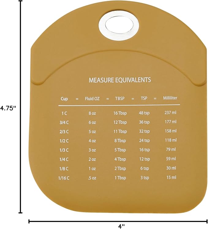 Primitives by Kathy Fall Wildflowers Decorative Kitchen Bowl Scraper Full Color Design/double-sided silicone/watercolor style/stainless steel handle/convenient measurement equivalents/seasonal accent