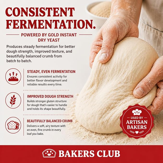 Bakers Club Gold Instant Yeast 8oz