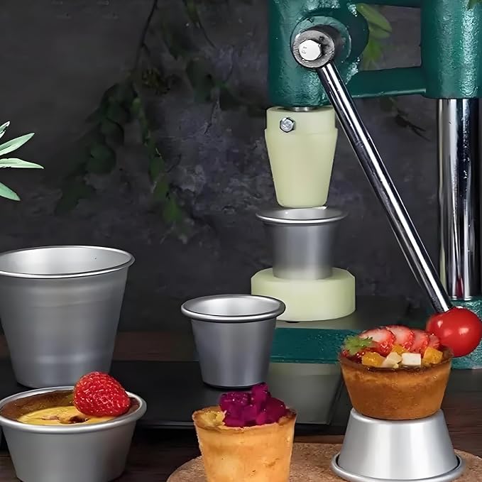 Manual Egg Pie Press Machine,with 1 Mold Kitchen Baking Tools, Cheese Tart Crust Press Machine,or Making Egg Tart Pie Crepe Cookies,Cheese tarts, Flower-Shaped tarts H42