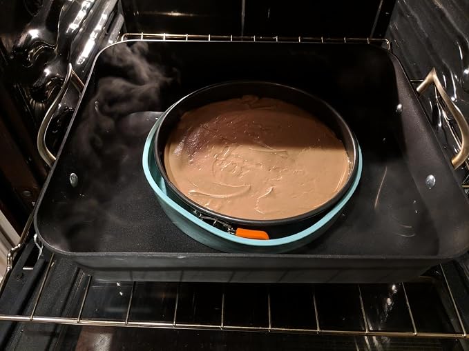 Springform Pan Protector for 7.5 inch and 8 inch Springform Pan Round Cheesecake Pan Silicone Baking Pan Accessories Preventing Water from Entering the Springform Pan