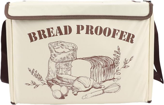 SIXRUN Bread Proofing Box Dough Proofer with 3 Heating Zones 50-113F Timer 48H Foldable 15.7x11.8x11.8 Inches for Baking Pizza Yogurt Kombucha (US Plug 110V)