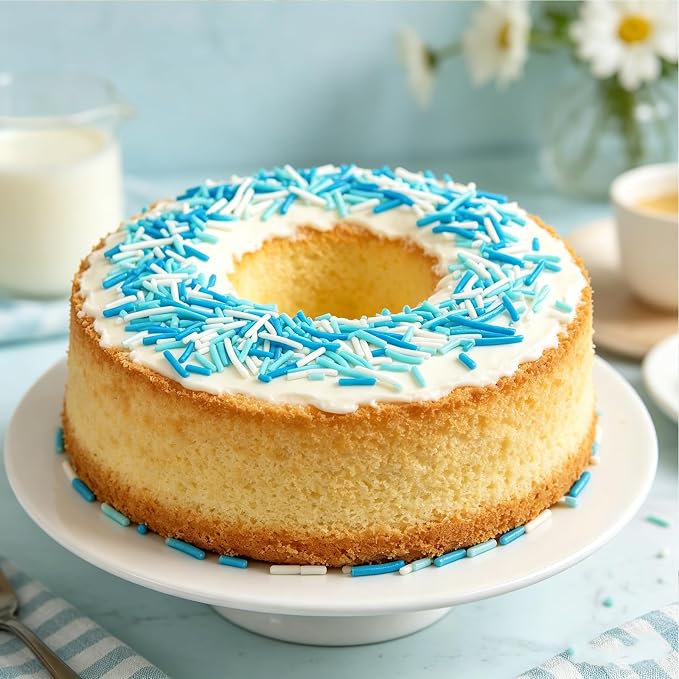 Sentovac Blue and White Jimmies Sprinkles Edible for Cake Decorating Winter Frozen Sprinkles Sugar Candy Cookie Cupcake Topper Ice Cream Baking Decorations Wedding Halloween Christmas Supplies 3.53oz