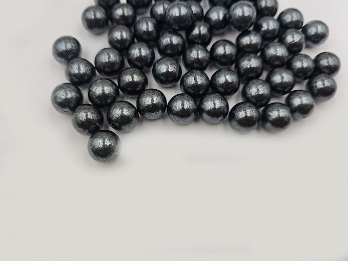 Edible Black Pearl Sugar Sprinkles 3.53 oz, 14mm Candy Pearls Ideal for Baking,Cake and Cupcake Toppers,Cookie Decoration,Ice Cream Topping,Wedding Shower Valentines Halloween Christmas