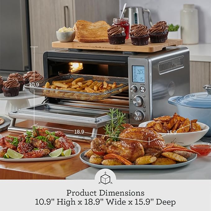 Breville RM-BOV860BSS1BUS1 Smart Oven Air Fryer, Brushed Stainless Steel (Renewed)