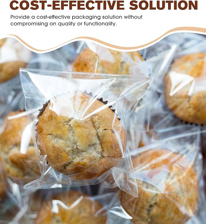 300 Pcs Clear Self Sealing Cellophane Bags, 6x9 Inches Cookie Bags Resealable Cellophane Bag for Packaging Cookies, Candy, Gifts, Favors and Products, 3 Mils Individual Self Adhesive Wrappers