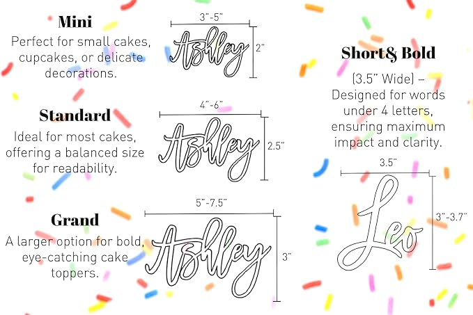 Acrylic Cake Charm, Personalized Cake Topper, Custom Cake Name, Wedding Cake Decoration, Birthday Party Favor Gold Cupcake Tag
