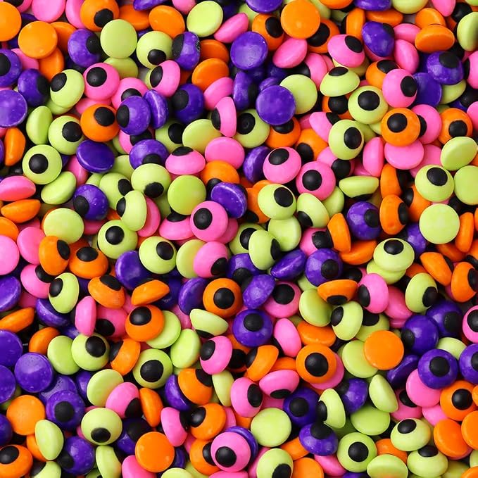 Bayep Rainbow Sprinkles for Cake Decorating Small Eyeball Candy for Ice Cream, Cookies, Baking, Cupcake Topper Colorful Sprinkles Perfect for Birthday Party Halloween Holiday Supplies 3.52 Ounce