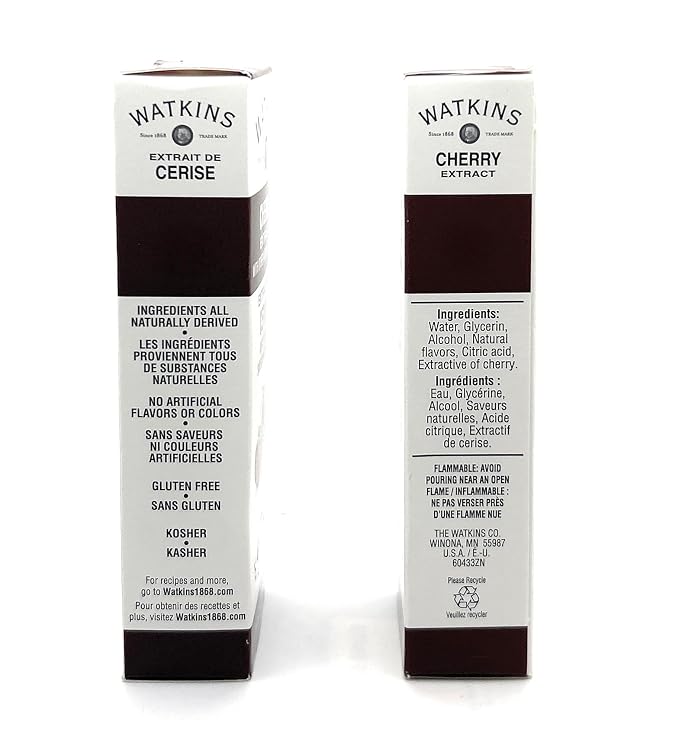Watkins Baking Extracts - pack of 2 (Cherry 2oz)