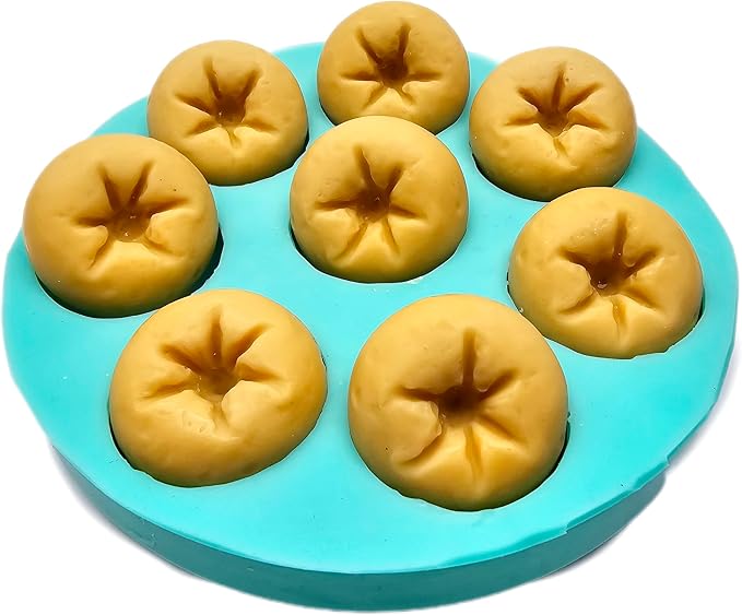 Mini Donuts Mold, Old fashioned donut silicone mold Soap Candle Mold for Wax Mold for Resin NS051