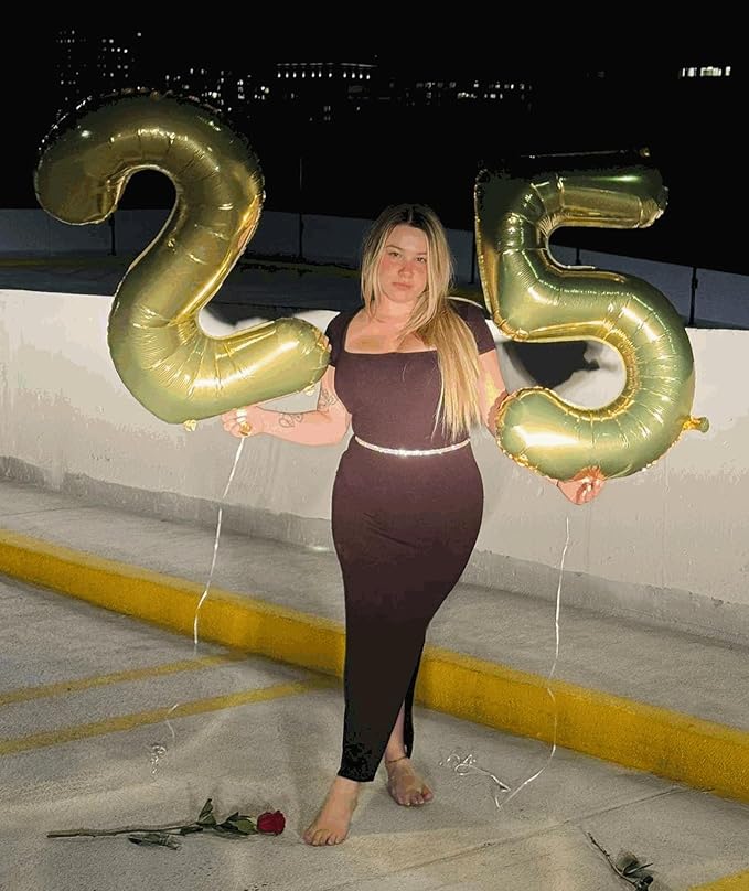 Light Gold Number 0 Balloon 40 Inch, 0 Balloon Number for 10th 20th 30th 40th 50th 60th Birthday Decorations, Light Gold Party Supplies