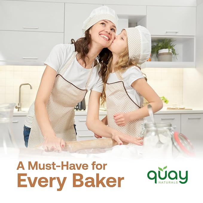 Quay Naturals Instant Dry Yeast 8 oz | Fast-Acting, No Proofing Needed | Ideal for Bread, Pizza, Bagels & Pastries | Gluten-Free, Non-GMO, Vegan Baking Essential