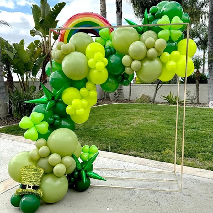 120pcs Dark Green Balloon Arch Kit, 18 12 10 5 inch Green Latex Balloons Different Sizes Dark Green Balloon Garland for Jungle Tropical Safari Birthday Party Decorations