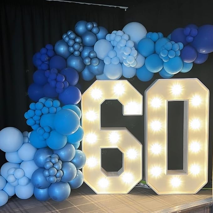 120pcs Royal Blue Balloon Arch Kit, 18 12 10 5 inch Royal Blue Latex Balloons Different Sizes Balloon Garland for Graduation Wedding Baseball Birthday Party Decorations