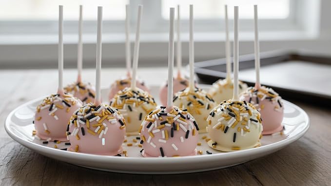 NCS Black, White & Gold Jimmies Edible Sprinkles – Cupcake, Cake & Cookie Decorations, 7 oz
