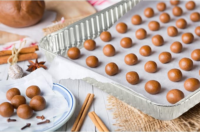 Aluminum Pans Half Size Cookie Sheet 15 Count Durable Nonstick Baking Sheets 17.75" x 12.75" - Sheet Pan, Baking Tray, Cookie Sheets, Foil pans, Foil trays, Sheet Baking Pans