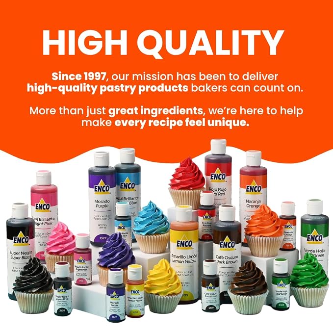 ENCO Gel Food Coloring 8.8 oz (Orange)