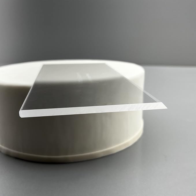 CAKESAFE 6 Inch OG Scraper-Clear Acrylic Cake, Icing, and Butter Cream Smoother with Beveled Edge