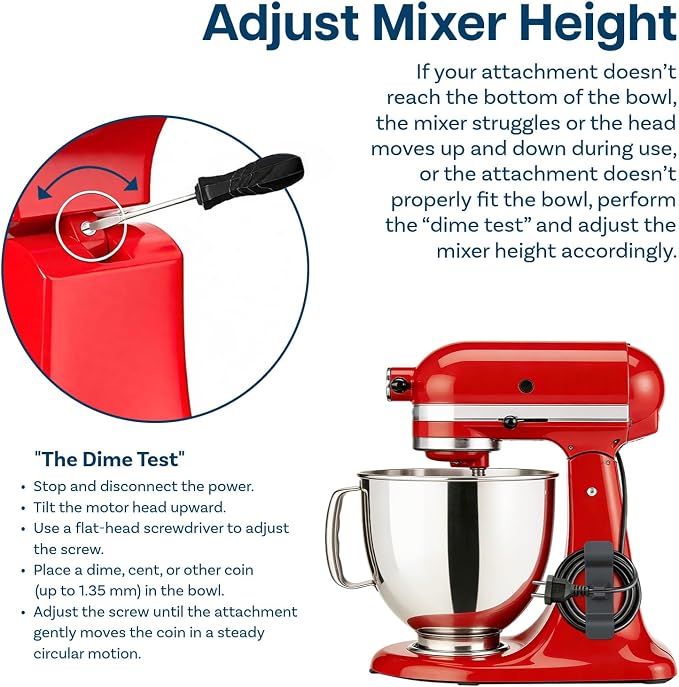 Mixer Attachments for KitchenAid 4.5–5 Quart Tilt-Head Stand Mixers – Compatible with Artisan & Classic – Beaters, Whisks, Dough Hooks & Attachment Sets by MMOBIEL (6-wire Whip, Aluminum)