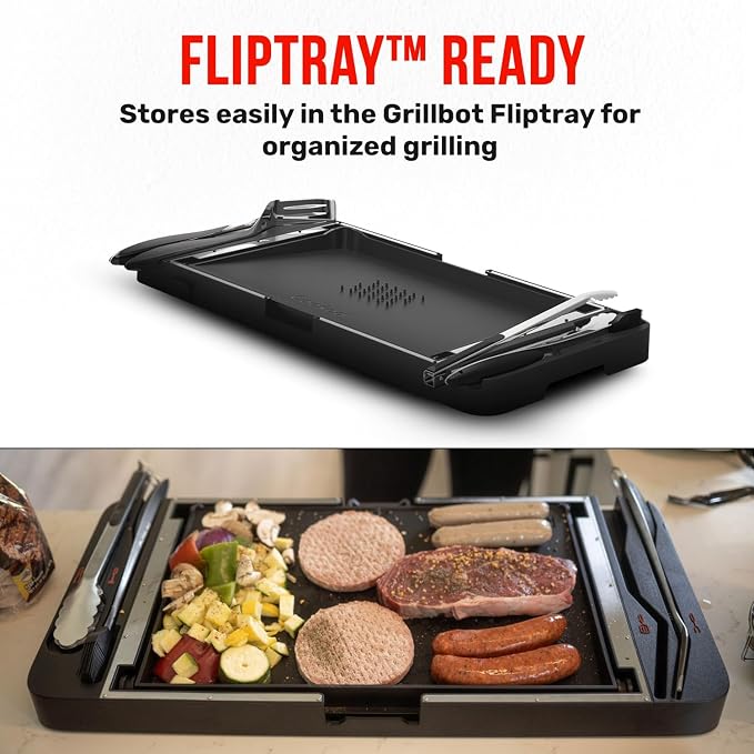 Grillbot Grill Metal Tongs for Cooking, Heavy-Duty Kitchen Tongs Stainless Steel with Long Handles & Locking Grip, Dishwasher Safe