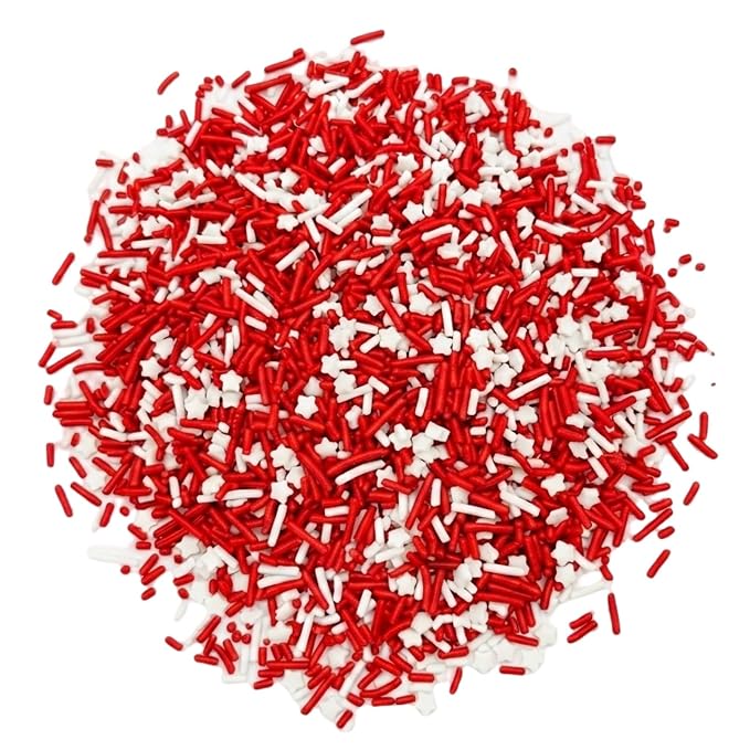 Manvscakes Sprinkles- Edible Cake and Cupcake Sprinkles with Assorted Shapes and Sizes for Parties, Metallic Sprinkle Mix for Cookies, Ice Cream, Cake and Cupcake Decorating