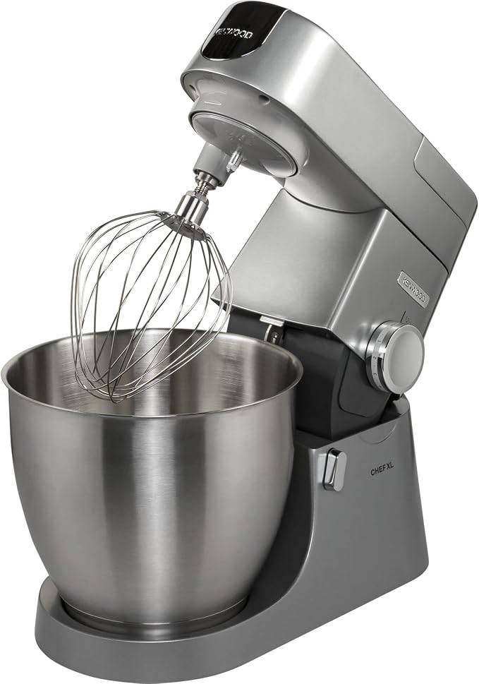 Kenwood Chef Elite Robot pâtissier, argenté Mélangeur + Mixeur + Hachoir 6.7 gris
