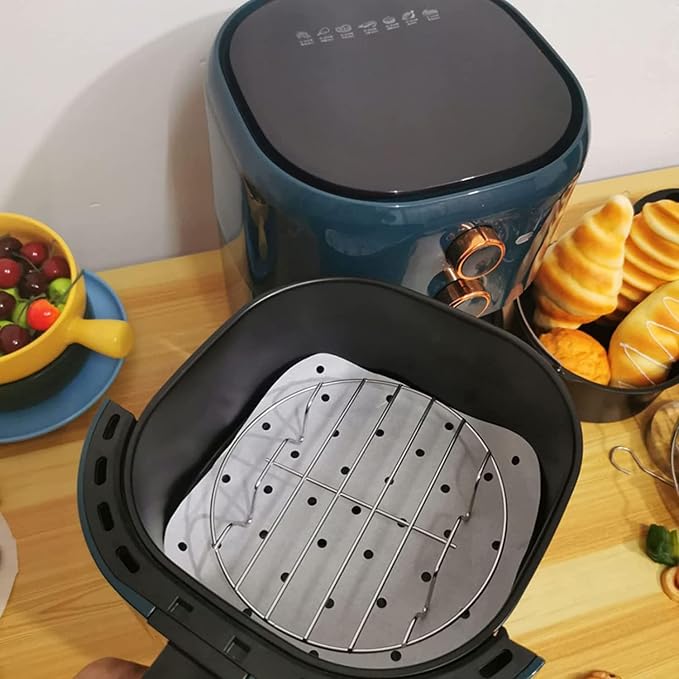 9" Round Cooking Rack Versatile Stainless Steel Grid Grill Steamer Rack, Fits Air Fryer Pot Pressure Cooker Canning