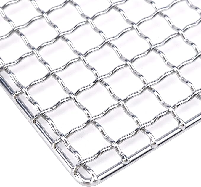 Cooling Rack Stainless Steel Metal Wire Rack Barbecue Carbon Baking Net Grill Square Cooling Rack 130×130mm/5.12×5.12in, Square