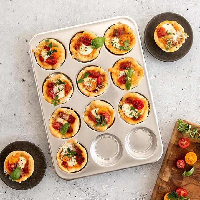 Nordic Ware Natural Aluminum Commercial Muffin Pan, 12 Cup
