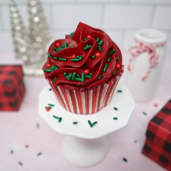 Mystic Sprinkles 4 Cell Sprinkle Assortments (Candy Cane Kisses, Petite)