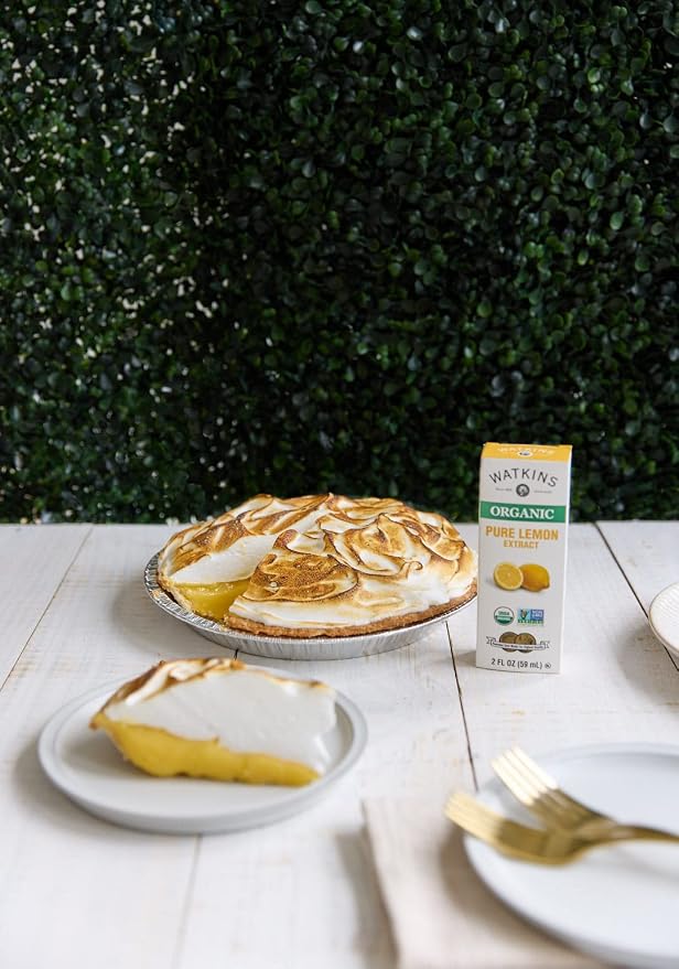 Watkins Organic Pure Lemon Extract, Non-GMO, Kosher, 2 oz. Bottle, 1-Pack (Pack of 2)