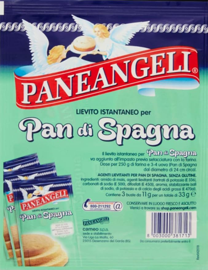 Paneangeli Pan di Spagna Instant Yeast for Sponge Cake 3 x 11g