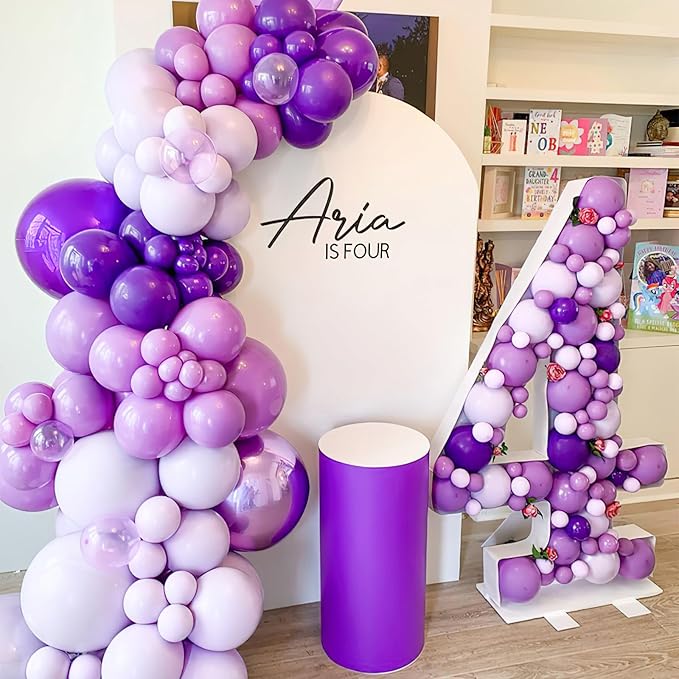 PartyWoo Lavender Balloons 100pcs 12 Inch Light Pastel Purple Lilac Purple Latex Helium Balloons for Birthday Baby Shower Graduation Wedding Anniversary Bridal Shower Party Decorations Purple-Q10