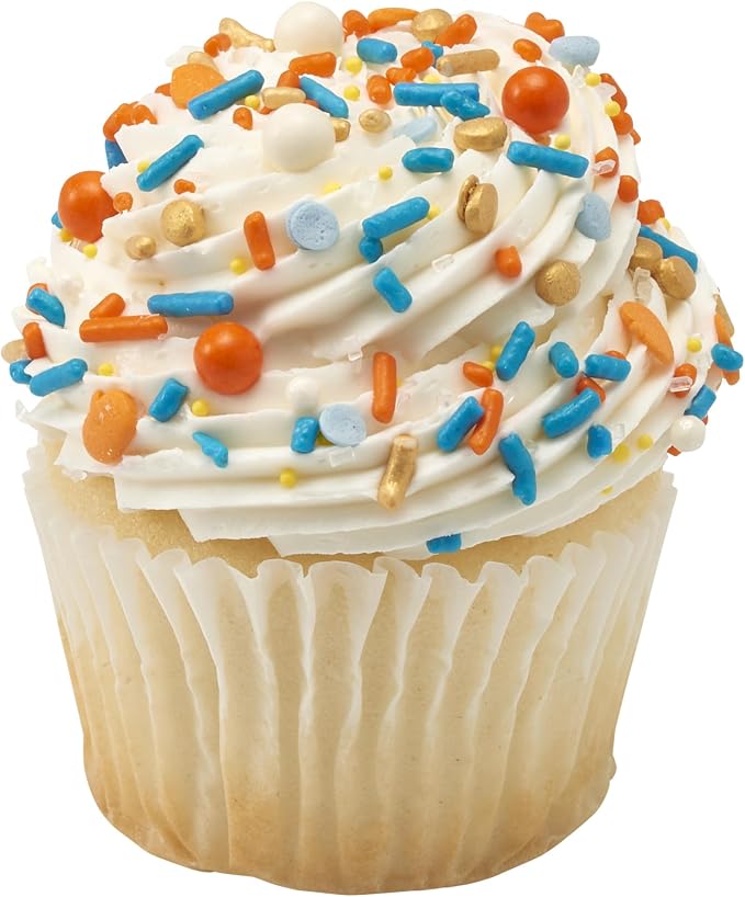 DecoPac Fall Deluxe Fusion Mix Sprinkles, 26oz, Shaped Candy Sprinkles in Handheld Container, Edible Decorations For Thanksgiving Celebration Cakes, Cupcakes, Cookies and Donuts