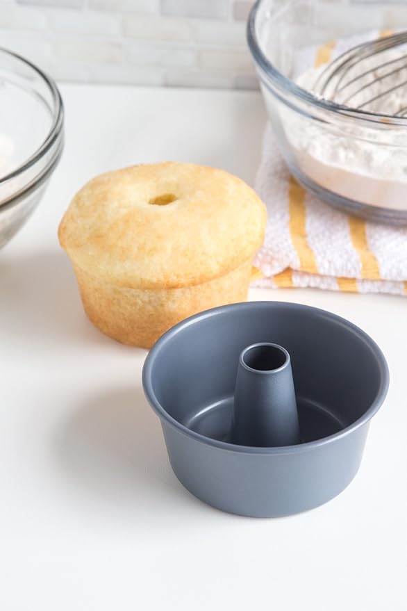 Fox Run Mini Angel Food Cake Pan, 3.75 x 3.75 x 1.75 inches, Metallic