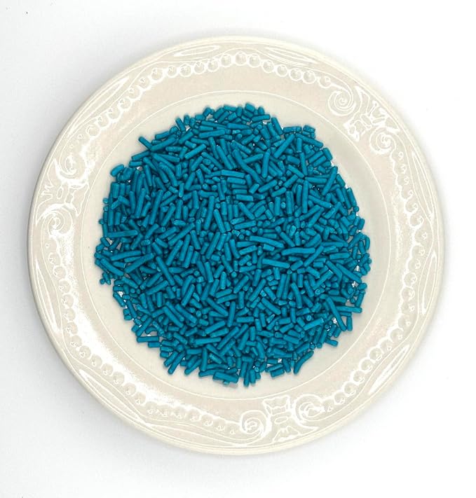 Teal Blue Sprinkles 4oz pack for Baking Cakes, Cupcakes, Cookie Decorations, Ice Cream and Donut Toppings Edible Decorating Baking Supplies - (Teal)