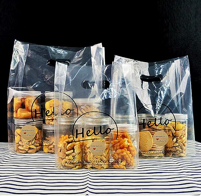Hybsk Kraft Handmade with Love Stickers 1.5" Inch Round Total 500 Adhesive Labels Per Roll (Kraft)