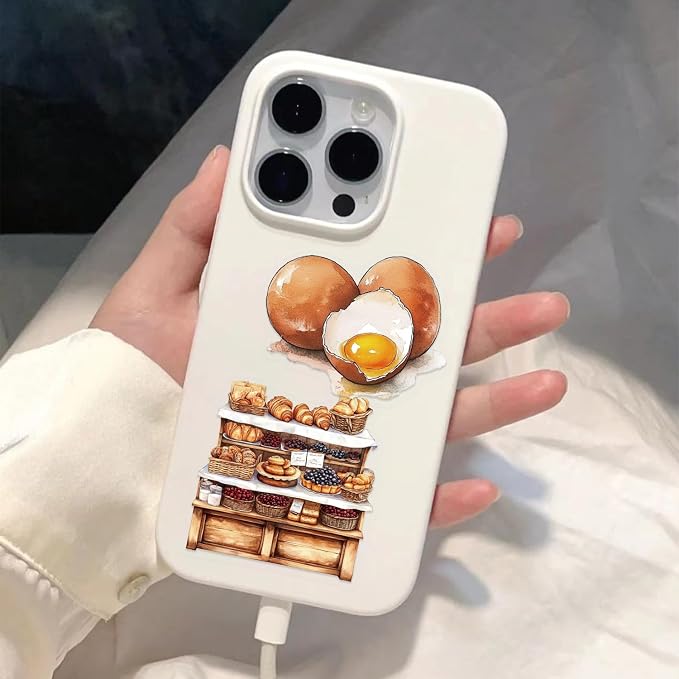 Cute Baking Stickers for Adults,Teens,Kids, 50PCS Realistic Bakery PET Transparent Waterproof Stickers Pack for Water Bottles,Laptop,Scrapbook, Funny Bakery Themed Party Decorations