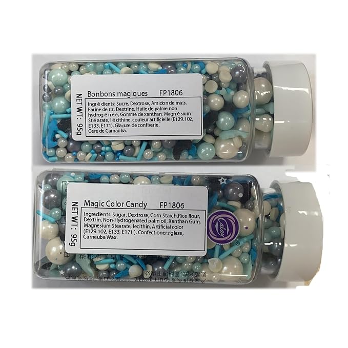 Sentovac Anchor Sprinkle Edible Cake Decorating Ocean Anchor Dolphin Knife Pearl Candy Mix Blue Sprinkle for Cake Cupcake Topper Cookie Baking Decorations Sea Theme Party Birthday Supplies
