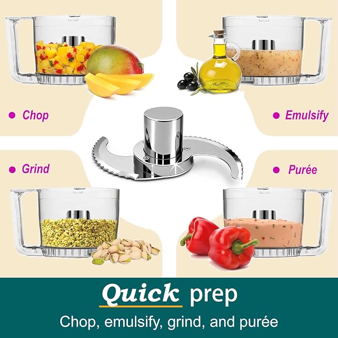 DLC-861TXB-CSR for Cuisinart Food Processor DFP-11, DLC-2011, DLC-8 Only | Stainless Steel Case for Less Microplastic - Resists Cracking, Chipping, Flaking - Modular - Easy to Clean - Serrated Edge