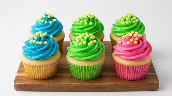 NCS Neon Yellow (Under Blacklight) 4mm Edible Sugar Pearls Sprinkles – Cupcake, Cake, Cookie & Baking Decorations, 7 oz
