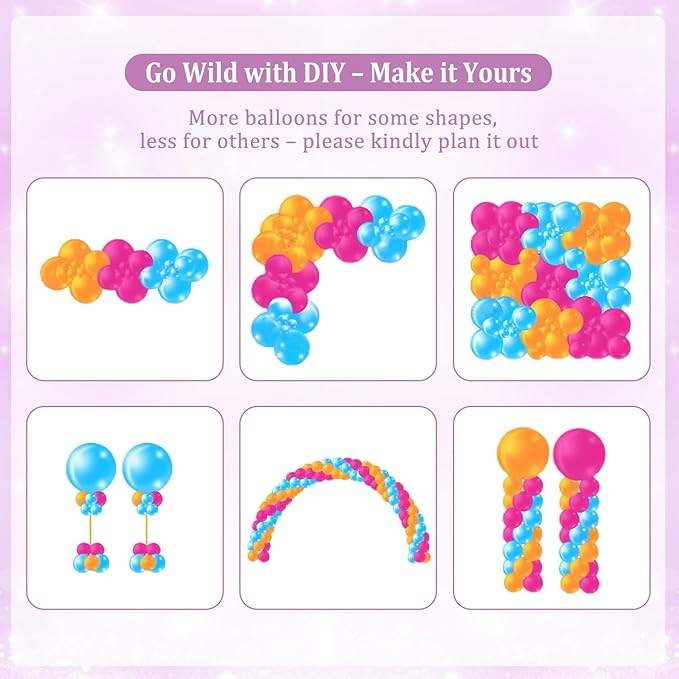 Purple Balloon Arch Kit, 143Pcs Dusty Macaron Pink Purple Lavender Balloons Garland Arch Kit Sand White Gold Confetti Balloons for Birthday Bridal Shower Engagement Wedding Baby Shower Decorations