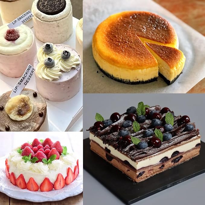 Springform Pan Set - Nonstick Cheesecake Pan with Removable Bottom, Leakproof Protector, 10 Parchment Paper Liners (9INCH ROUND)