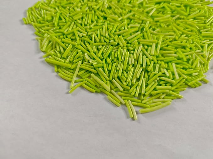 Edible Christmas Jimmies Sugar Sprinkles for Cake Decorating, Baking, Ice Cream, Cookies, Cupcake Topper Autumn Decorations,5oz (Red&White&Green&Light Green)